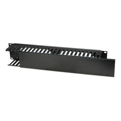 Organizador Horizontal De Cables Intellinet 19  2u /v /vc Color Negro