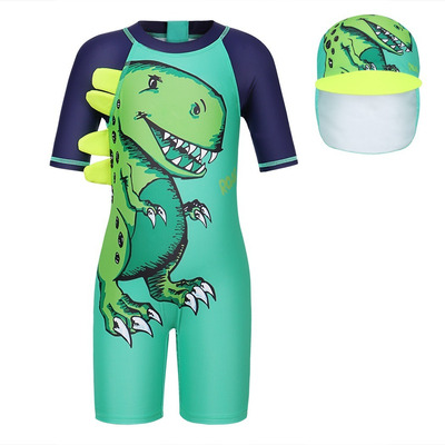 Traje Baño Dinosaurio Niño Una Pieza Bañador Playera