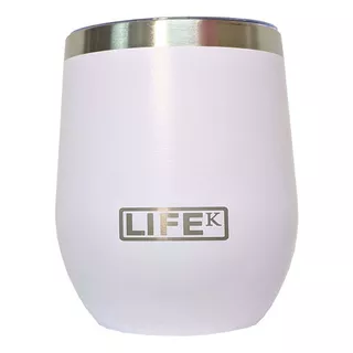 Copo Termico Inox Life 354ml Com Tampa - Branco