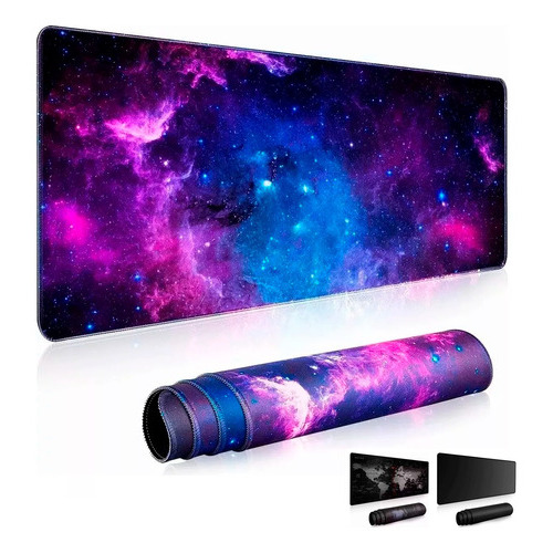 Mouse Pad Gamer Alfombrilla Ratón 80x30cm Profesional Color Galaxia