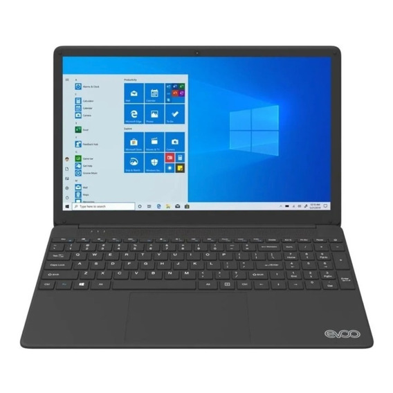 Notebook Evoo Ultra Thin EVC156-1BK black 15.6", Intel Core i7 6660U  8GB de RAM 256GB SSD, Intel Iris Graphics 540 1920x1080px Windows 10 Home