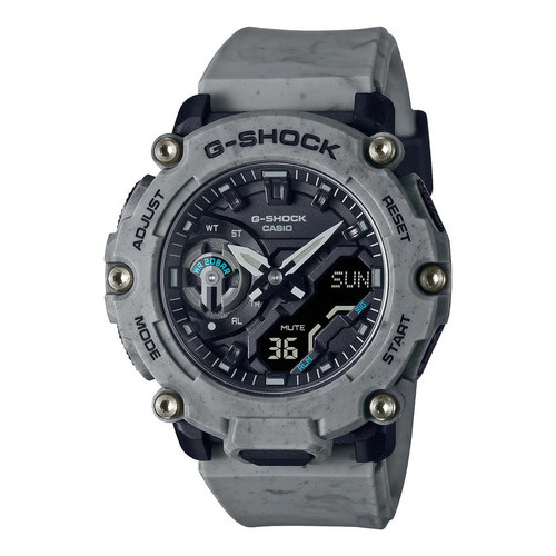 Reloj G-shock Hombre Ga-2200sl-8adr Original Color del fondo Negro