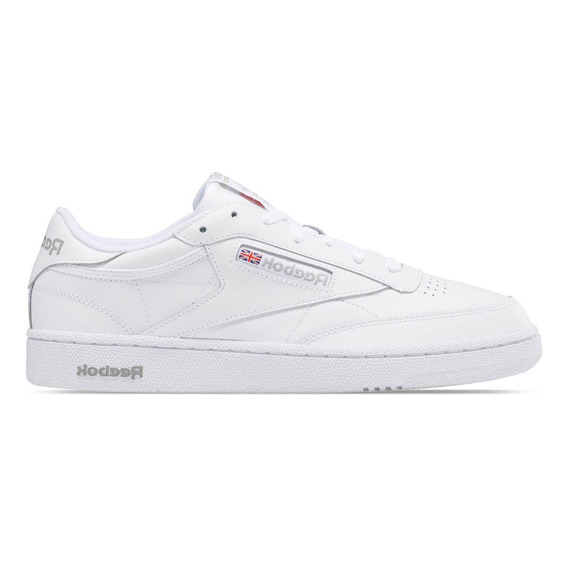 Tenis Reebok Club C 85 White Sheer Grey Hombre Clásico Moda