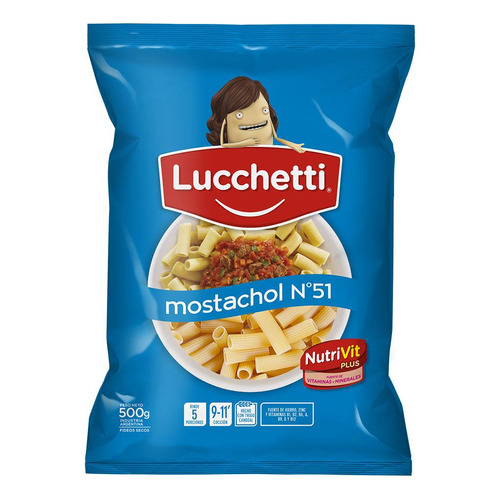 Fideos Lucchetti Mostachol N°51 500g