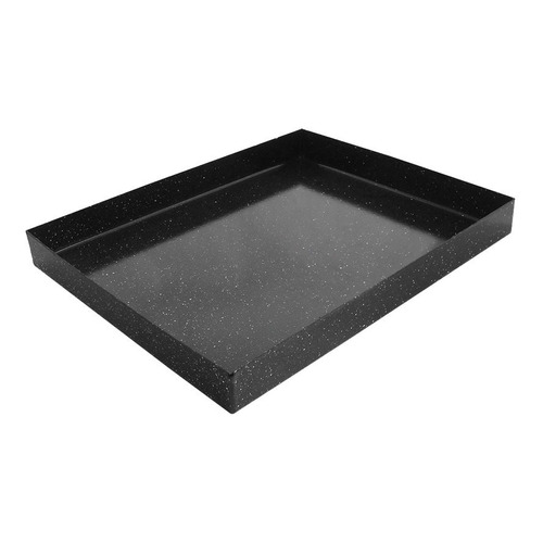 Asadera Fuente De Chapa Enlozada Gastronomica 40 X 60 Cm Color Negro