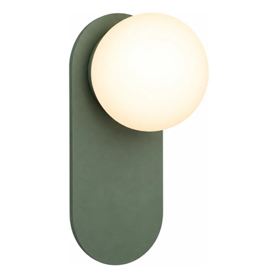 Aplique Ovale Vintage Oliva Globo Opal Apto Led E27 Oliva