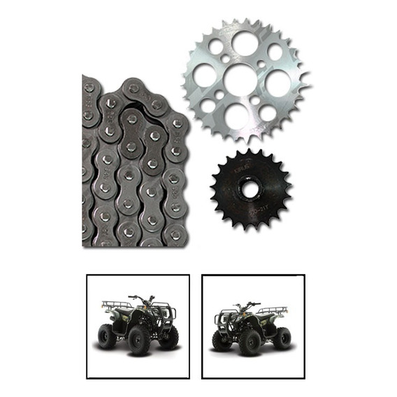 Kit De Sprocket Cad Ref 530h-74l 32t 21t Italika Atv-180 Rmb