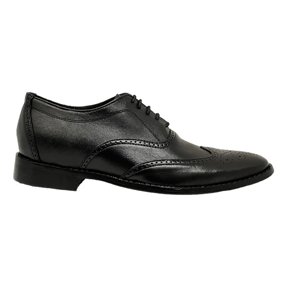 Zapatos Negros Flex Vestir Hombre Formal Bostonianos Mariles