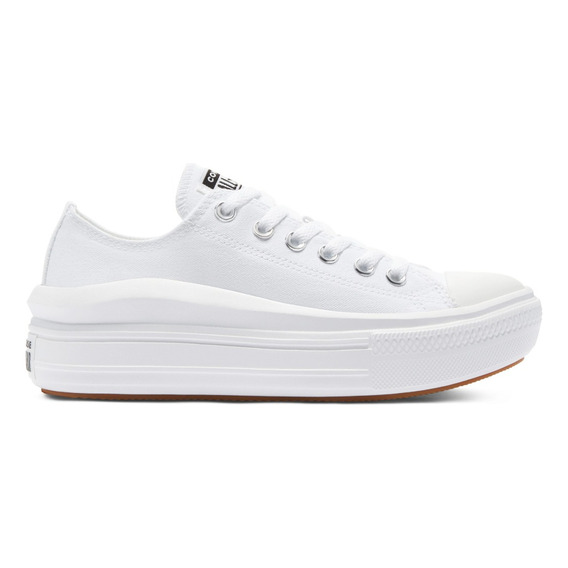 Tenis Converse All Star Chuck Taylor Move Low Top color blanco - adulto 27 MX