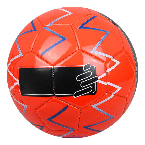 Balón De Fútbol Cosido A Maquina Oka Pro 6.0 Peso 420 Gr. Color Salmon Negro