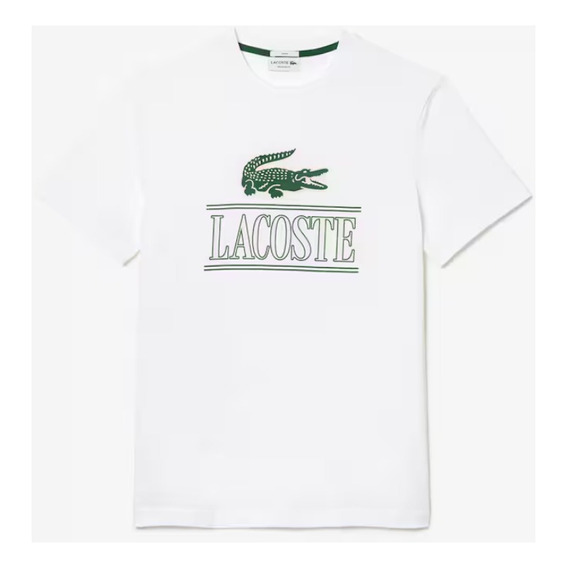 Remera Lacoste Con Cocodrilo En Efecto 3d Hombre Th1218-00