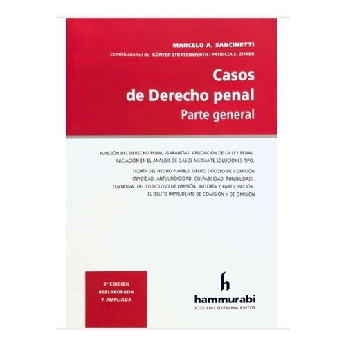 Casos De Derecho Penal Parte General / Marcelo Sancinetti