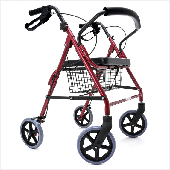 Andadera Rollator Ortopedica De Aluminio Adulto Plegable