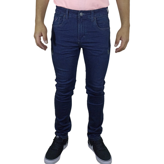 Pantalón Jean Moda Comfort Para Hombre - Azul