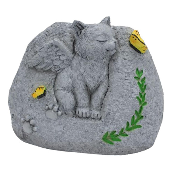 Piedra Conmemorativa De Mascotas Para Lápida De Gato, Maceta