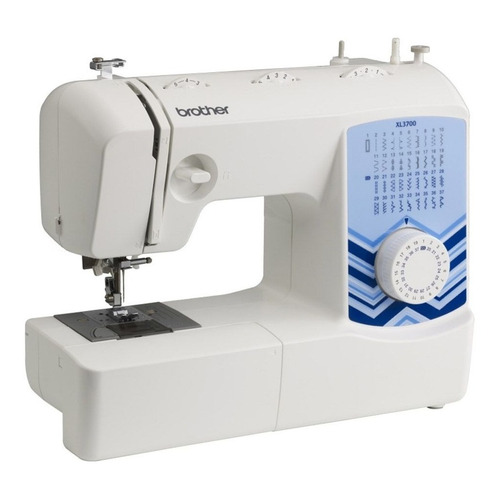 Máquina de coser Brother XL3700 portable blanca y azul 220V