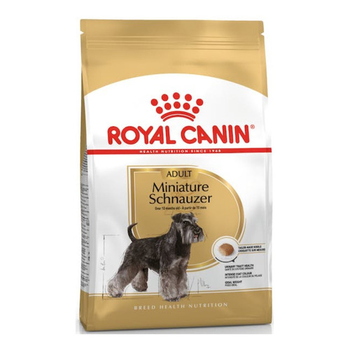  Royal Canin Breed Health Nutrition Miniature Schnauzer alimento para perro adulto de raza mini sabor mix 4.5kg