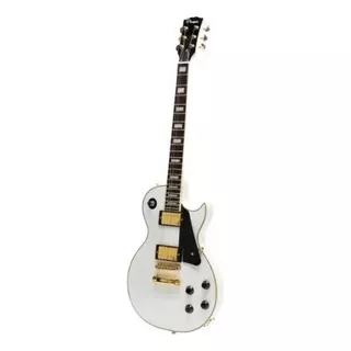 Guitarra Eléctrica Parquer Les Paul Lp200 De Caoba 2019 White Con Diapasón De Palo De Rosa