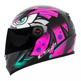 Capacete Ls2 Classic Tribal Fucsia