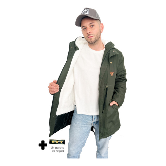 Customs Ba Camperas Hombre Parka Con Piel Campera Invierno B