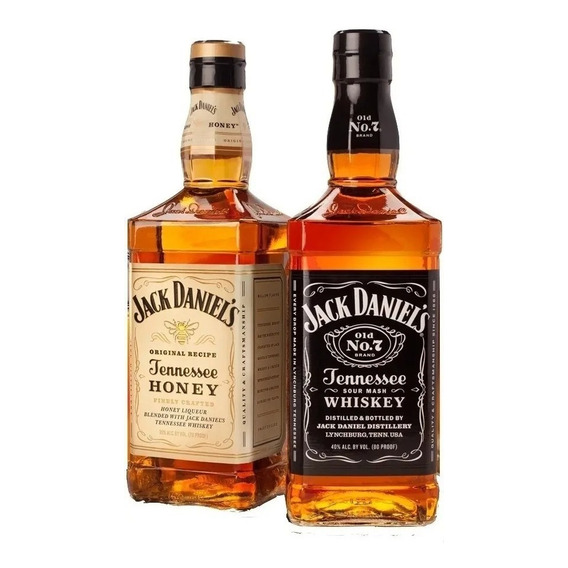 Whisky Jack Daniels N°7 1l. + Jack Daniels Honey 1l.-