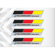 Kit Com 4 Adesivos Volkswagen Motorsport Alemanha