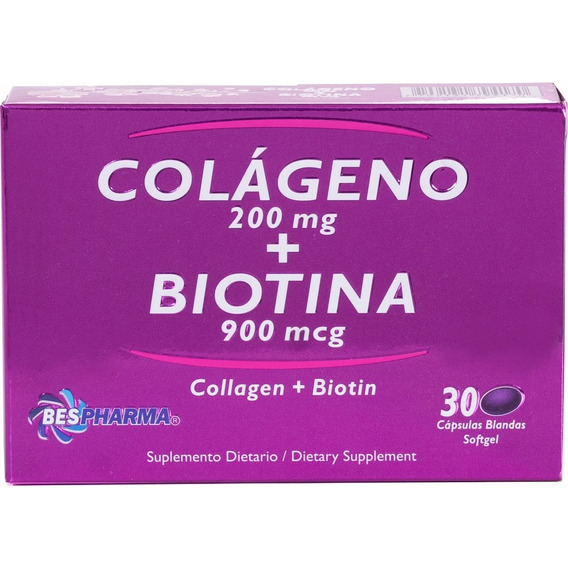 Biotina + Colageno X 30 Softgel - Unidad a $25600