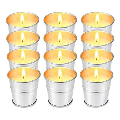 Velas De Citronela Para Interiores Y Exteriores, Juego De 12