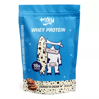 Mais Mu Whey Proteina 18g De Proteína Cookies 900g Refil Sabor Cookies N' Cream