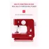 Máquina De Coser Electrica Pedal Profesional Modista Ropa Color Rojo
