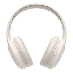 Fone De Ouvido Headphone Dapon H02d Bluetooth 5.1 Over-ear 22 Horas De Bateria Bege