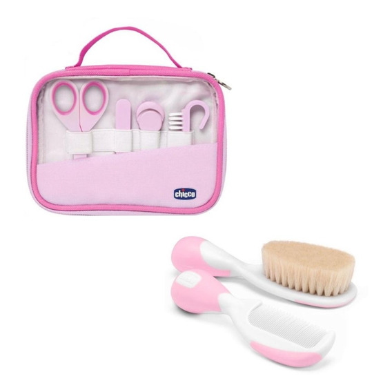 Set Cuidado Higiene Uñas Chicco + Peine Cepillo Alicate