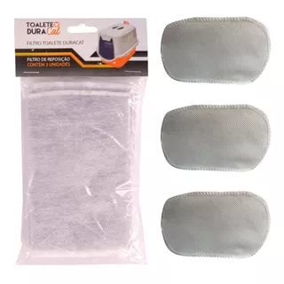 Filtro Refil Para Banheiro Toalete Duracat Kit C/ 3 Unidades