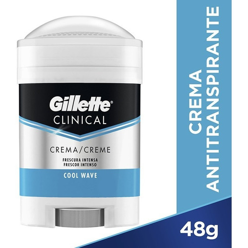 Antitranspirante Gillette Clinical Cool Wave Crema 48g