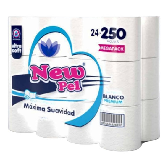 Papel Higienico Newpel 24 Rollos X50 Mts 250 Hojas