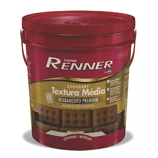 Pintura Texturada Media Renner Interior Y Exterior - 25 Kg