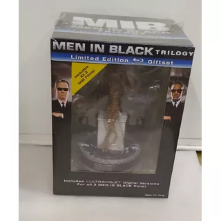 Blu Ray Men In Black Trilogy Gifset Figura 