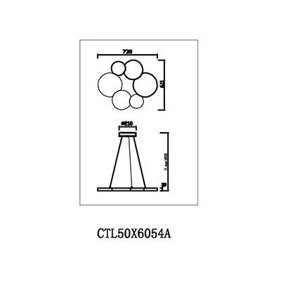 Colgante Led Nube Moderno 54w Dimerible Calidad Premium