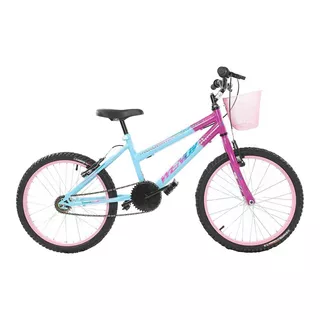 Bicicleta Feminina Infantil Passeio Aro 20 Wendy Com Cesta