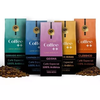 Kit 5 Pacotes Café Torrado Grãos Coffee Mais Especial 250g