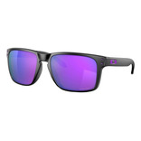 Óculos de sol Oakley Holbrook XL Extra large armação de o matter cor matte black, lente violet de plutonite prizm, haste matte black de o matter - OO9417