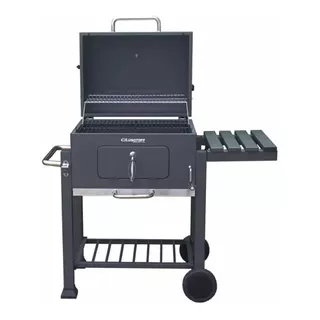 Parrilla Móvil Lüsqtoff Par-61 108cm De Ancho 114.5cm De Alto 60cm De Profundidad Negra