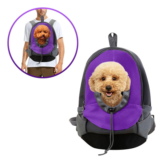 Mochila Para Mascotas Pequeñas Transportador Transpirable