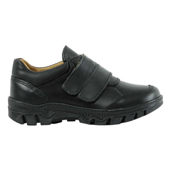 Zapatos Niño Escolar Piel Vestir Oxford Velcro Casual Comodo