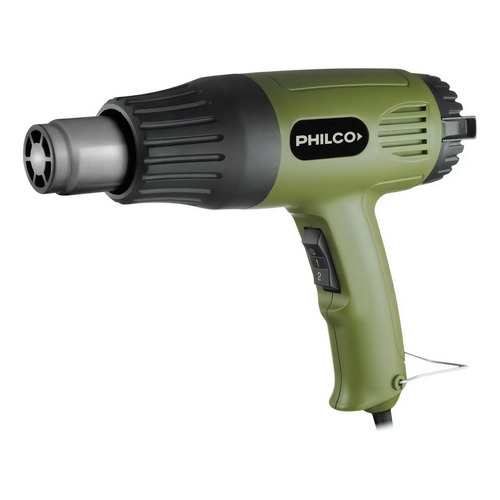 Pistola Aire Caliente Philco Pa2001 2000w 600°c Verde 2 Vel