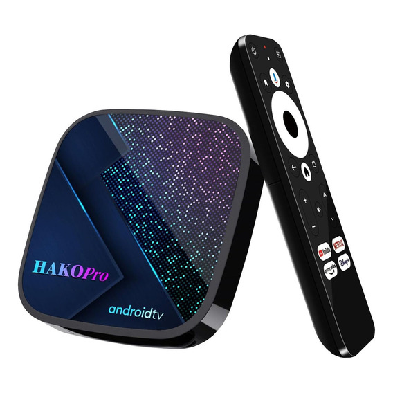 Android 11 Tv Box Hako Pro 4k Google Netflix Certificado Color Negro Tipo De Control Remoto Control De Voz