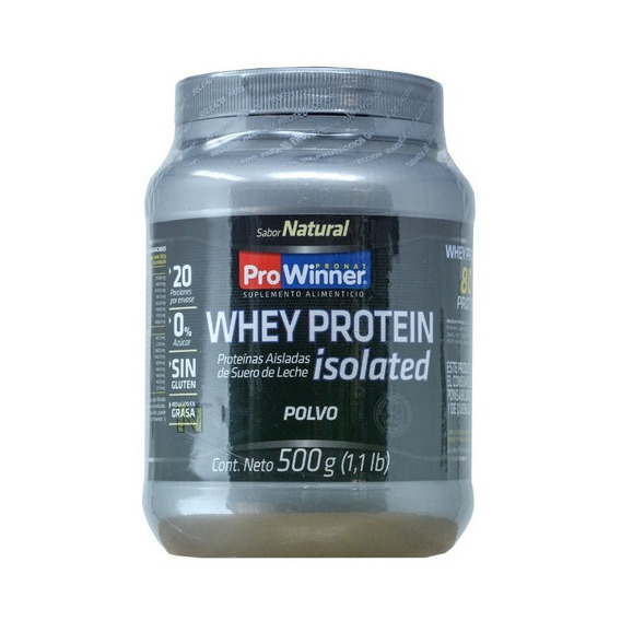 Whey Protein Suero De Leche (natural 500 Gr) Prowinner Sabor Natural