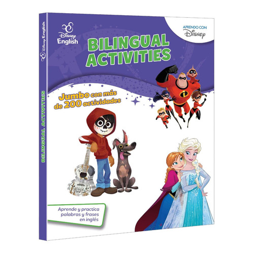 Libro Jumbo De Actividades Bilingues Disney English Frozen