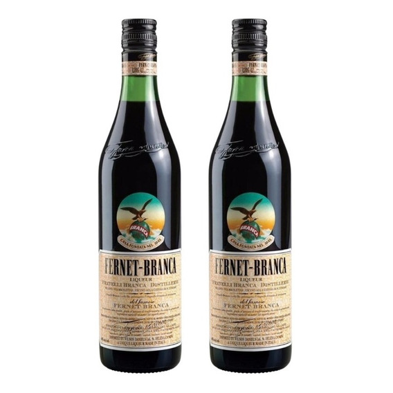 Fernet Branca 1l X2 Zetta Bebidas 