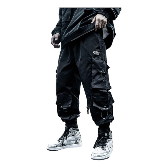 Estilo Pantalones Jogger Para Hombre Bolsillos Cargo Casual